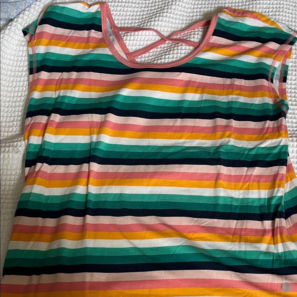 Talbots Striped Multicolor Women's Top. Size large